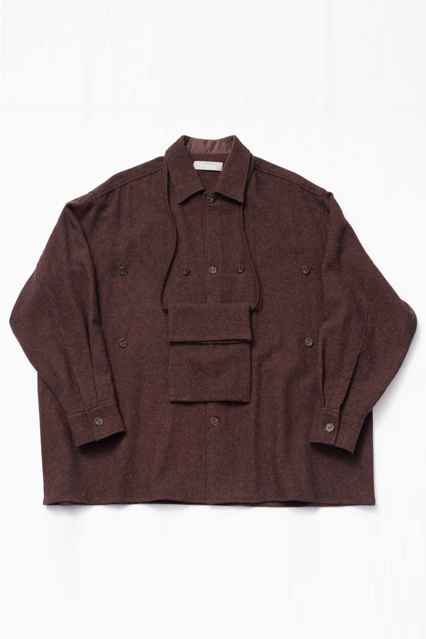 Wizzard Wool Tweed Bag Pocket Shirt
