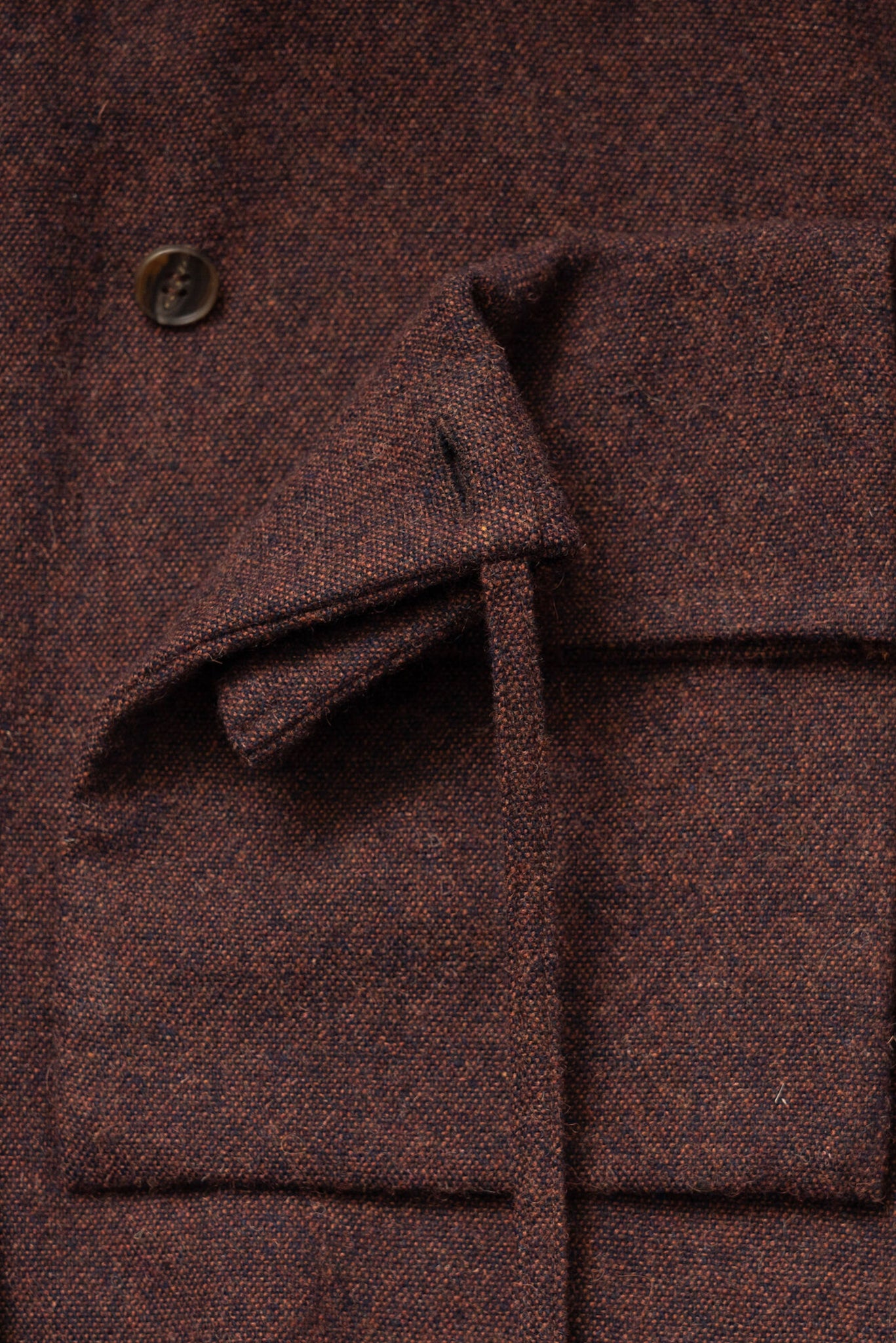 Wizzard Wool Tweed Bag Pocket Shirt